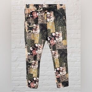 Floral Patchwork Pants size small